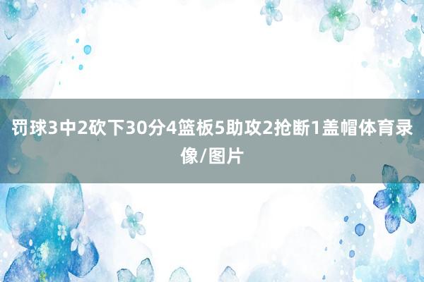 罚球3中2砍下30分4篮板5助攻2抢断1盖帽体育录像/图片